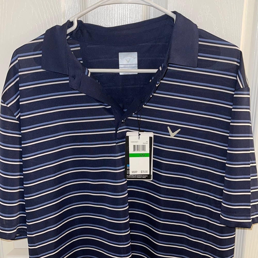 Brand New Callaway Polo!! Rare Peacoat Color